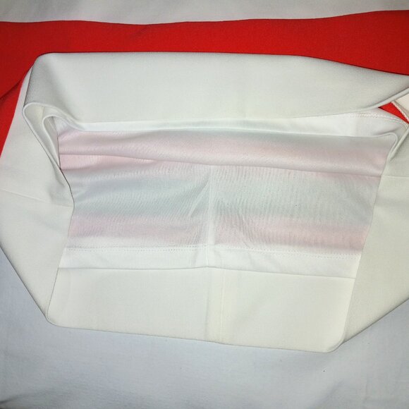 Studio One New York Women’s Coral Cream Colour Block Classy Sheath Dress Size 12 - Picture 8 of 13